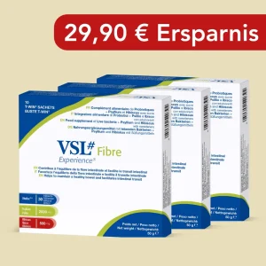 VSL#® Fibre – Milchsäure- und Bifidobakterien kombiniert mit Ballaststoffen aus Psyllium und Hibiskus  - 3er-Vorteilsset: 3 x 10 T-WIN®-Beutel