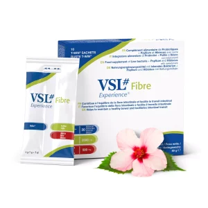 VSL#® Fibre – Milchsäure- und Bifidobakterien kombiniert mit Ballaststoffen aus Psyllium und Hibiskus 